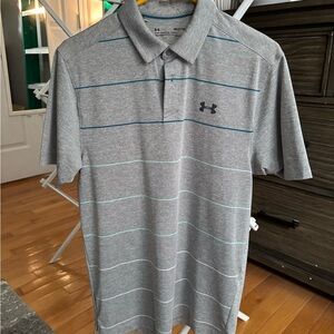Under Armour Men's Gray Golf Polo Shirt
